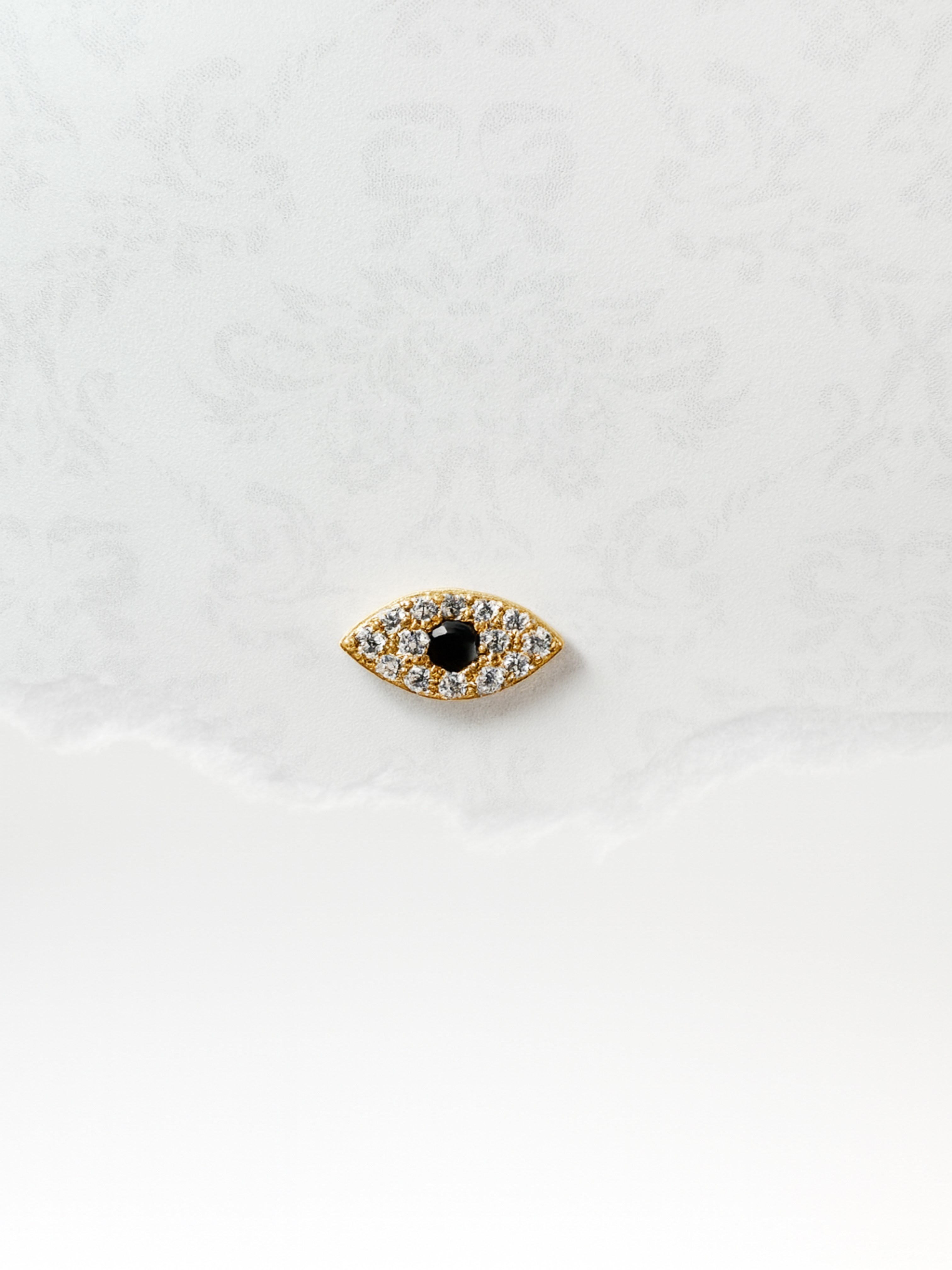 Evil eye diamond earring