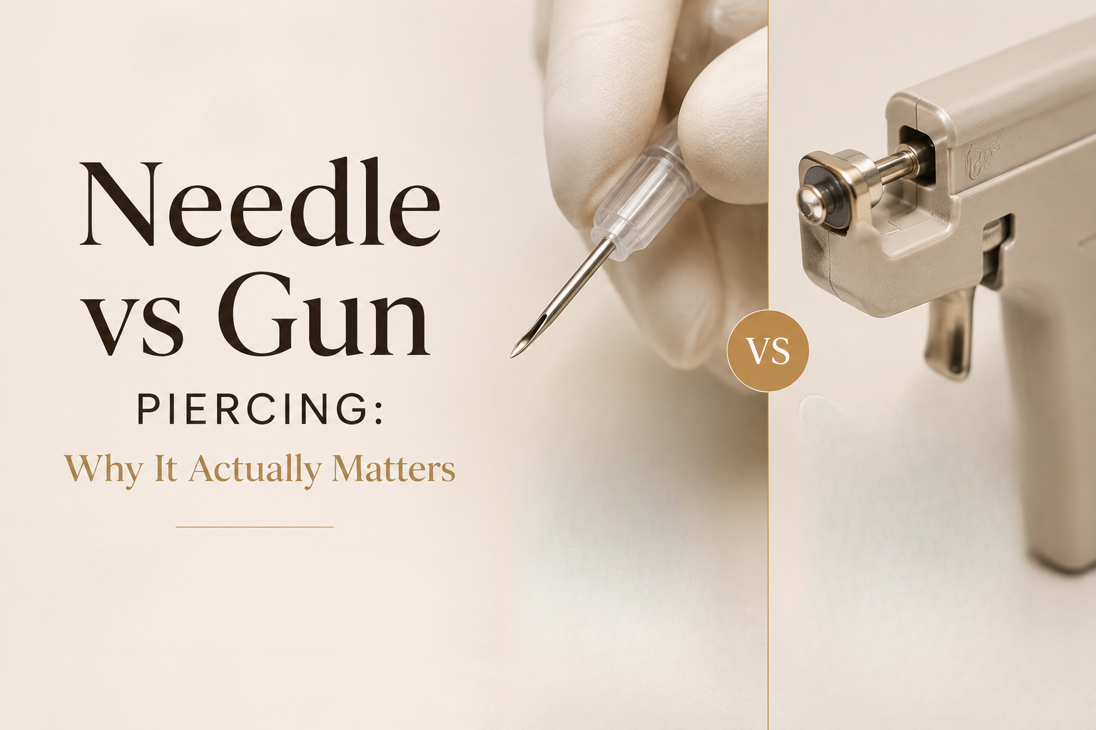 Needle vs Gun piercing.