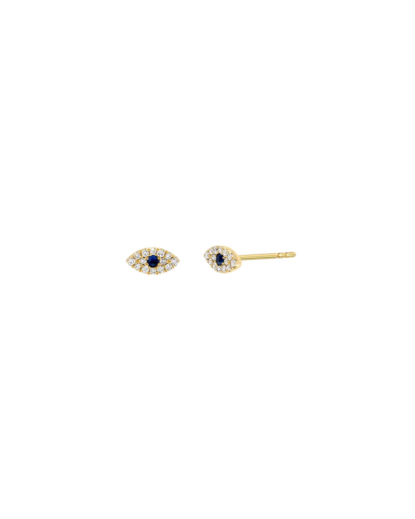 Sapphire Evil Eye Stud